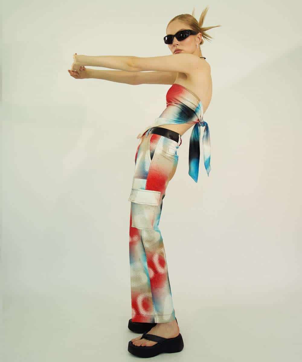Women’s Cargo Pants in Grafitti - miniatura 2