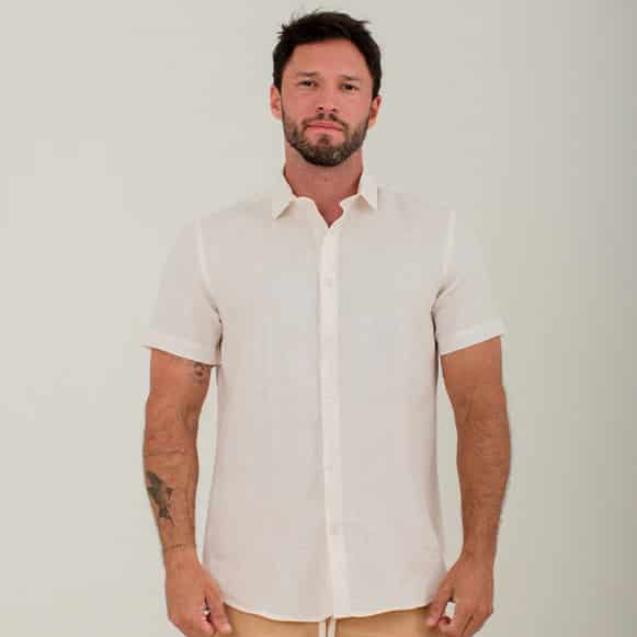CAMISA MC 100% LINO HOMBRE - miniatura 18