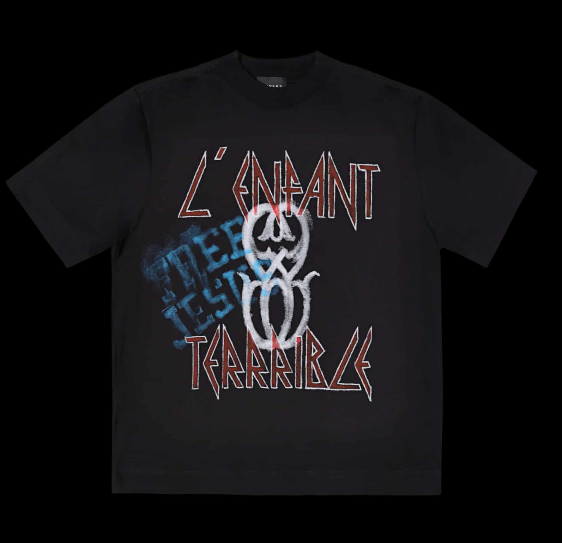L'ENFANT MONOGRAM BLACK T-SHIRT - miniatura 5