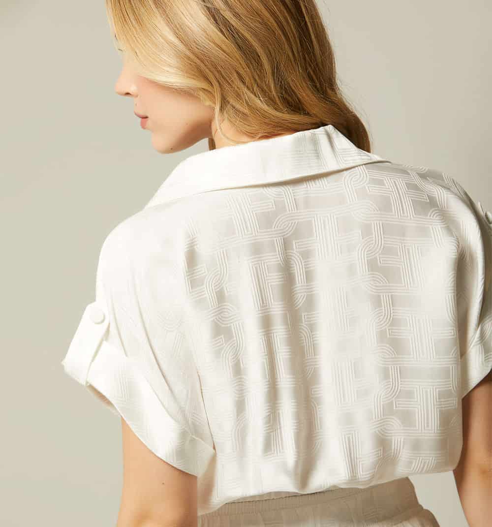 Blusa con elastico en cintura - miniatura 13