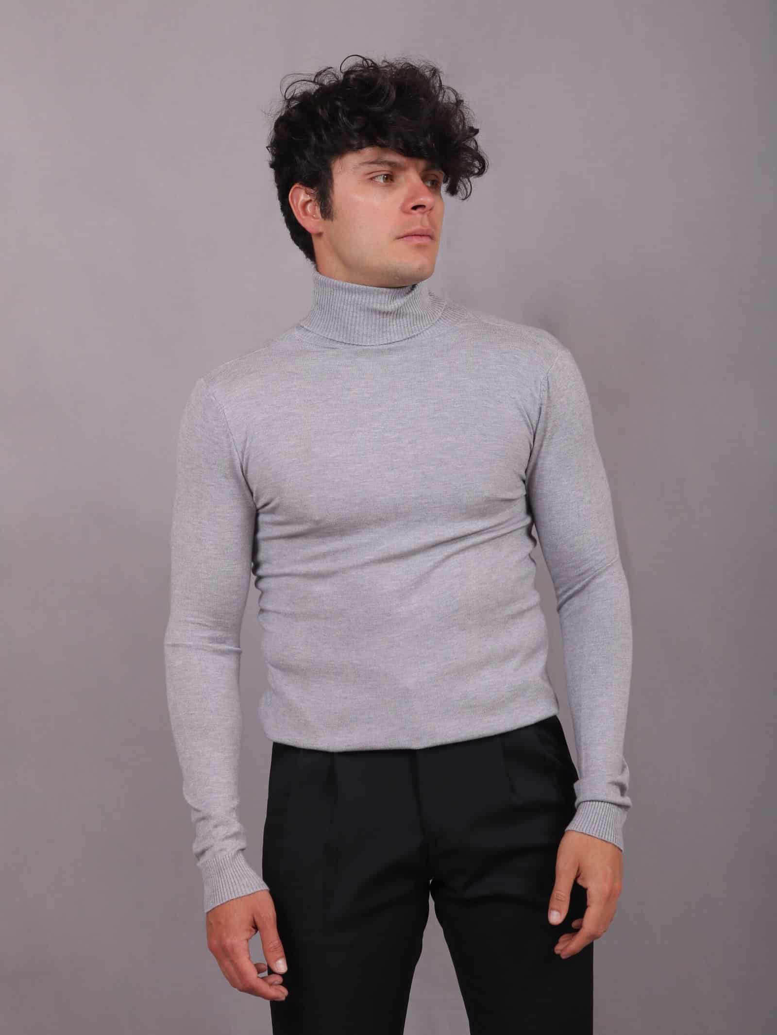Cuello tortuga gris - miniatura 2