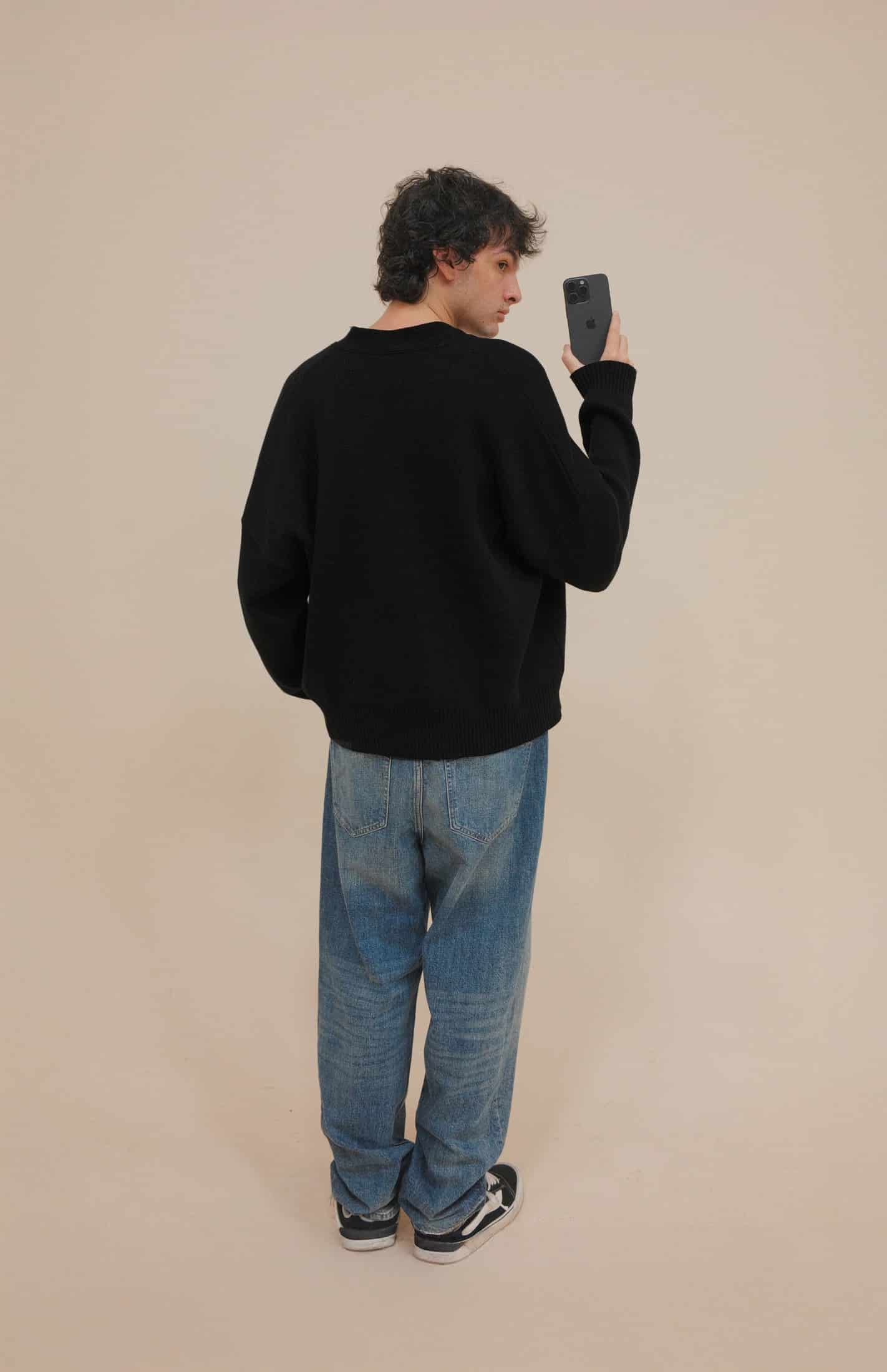 SIGNATURE CARDIGAN BLACK - miniatura 4