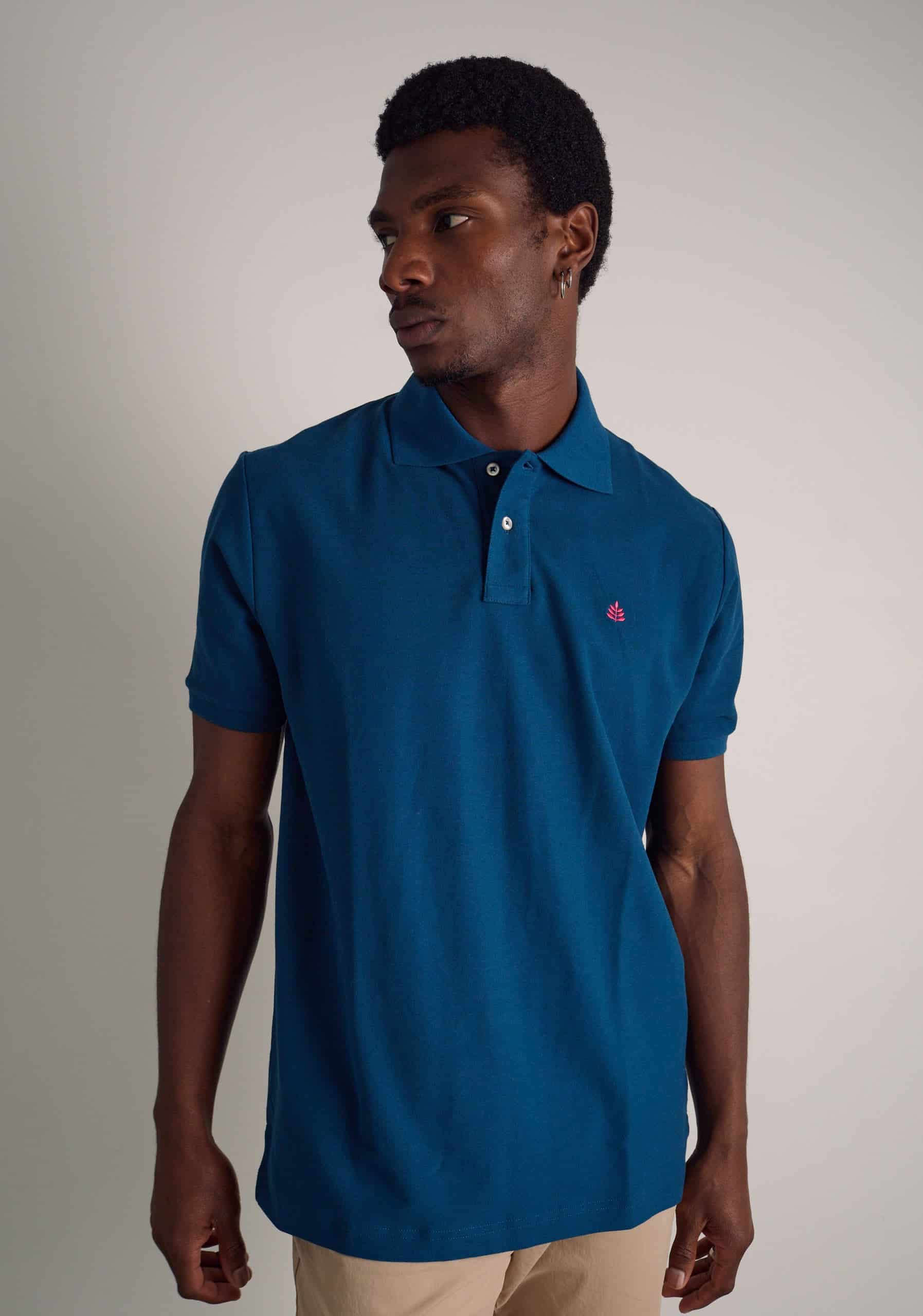 Camiseta Polo H L-Fuc Azul Petroleo - miniatura 3