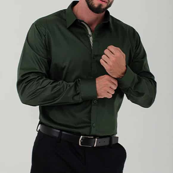 CAMISA ML 100% ALGODON HOMBRE - miniatura 9