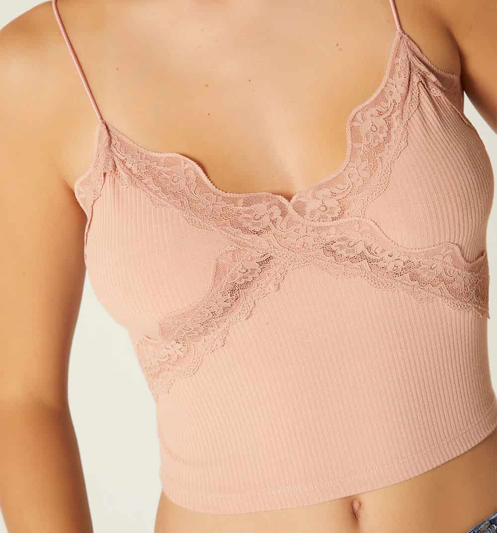 Blusa tiras encaje en copa e imperio - miniatura 4