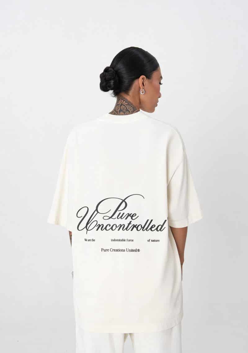 Uncontrolled cream t-shirt - miniatura 3