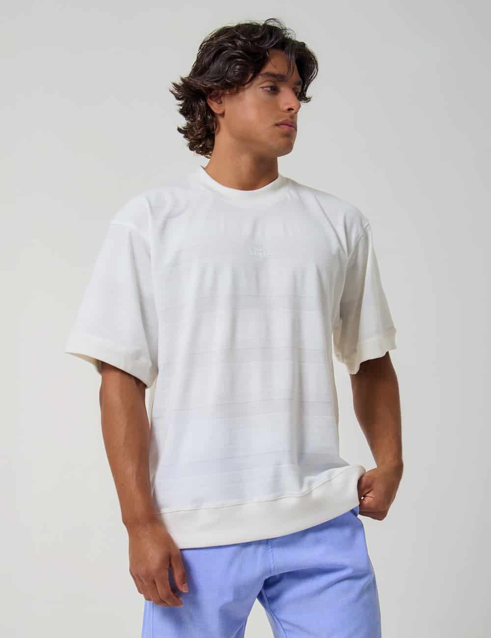 Camiseta Boxy fit Oleada Hombre - miniatura 3