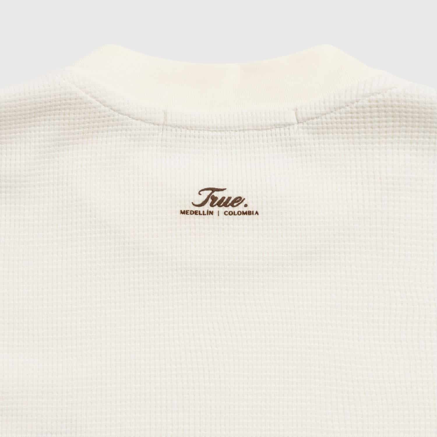 Textured Boxy Tee - Cream - miniatura 1