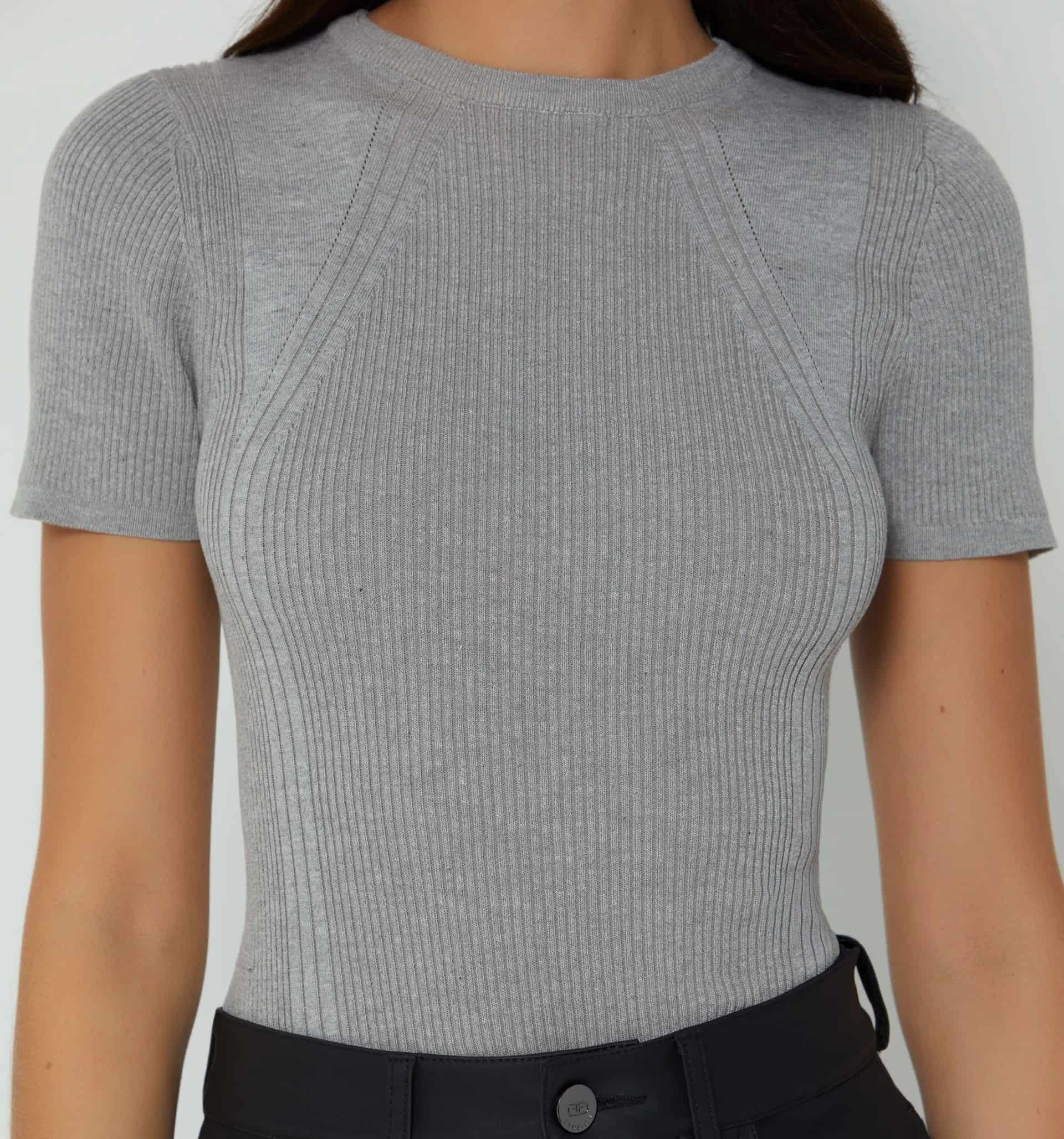 Blusa manga corta tejida - miniatura 13