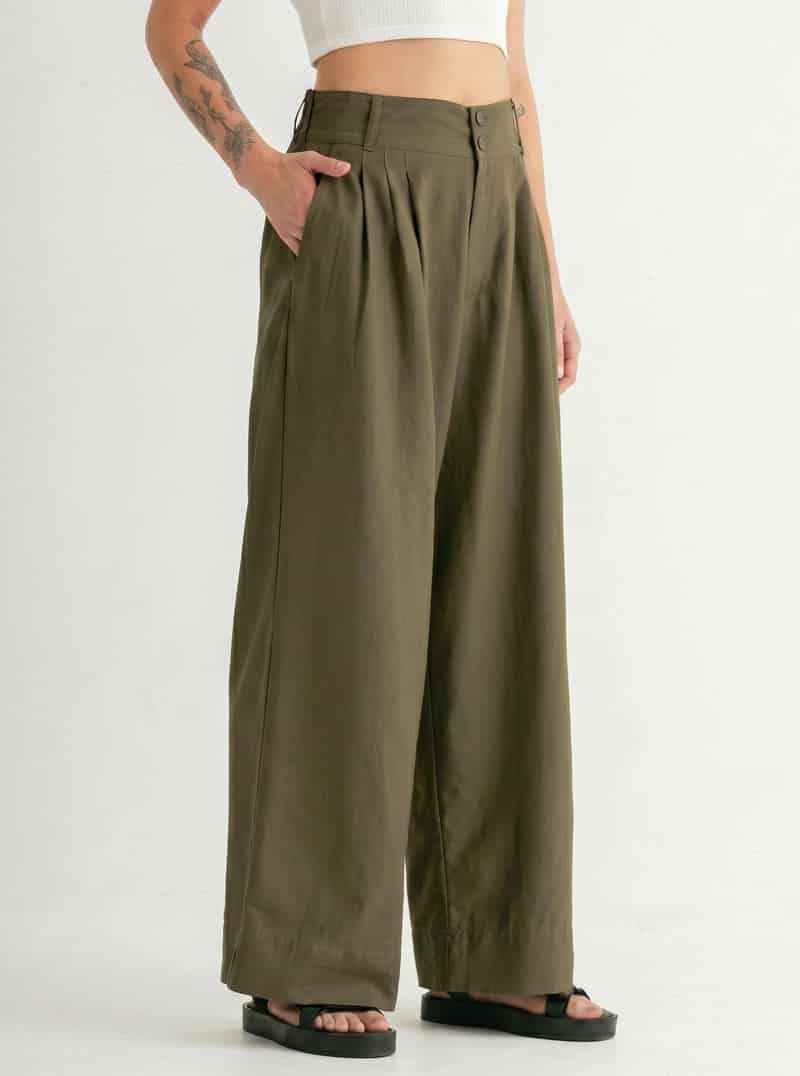 PANTALÓN CANVAS OLIVO - miniatura 6