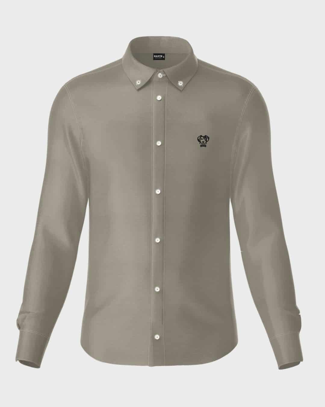 Camisa Antimanchas Oxford Gris - Talla Regular - miniatura 6