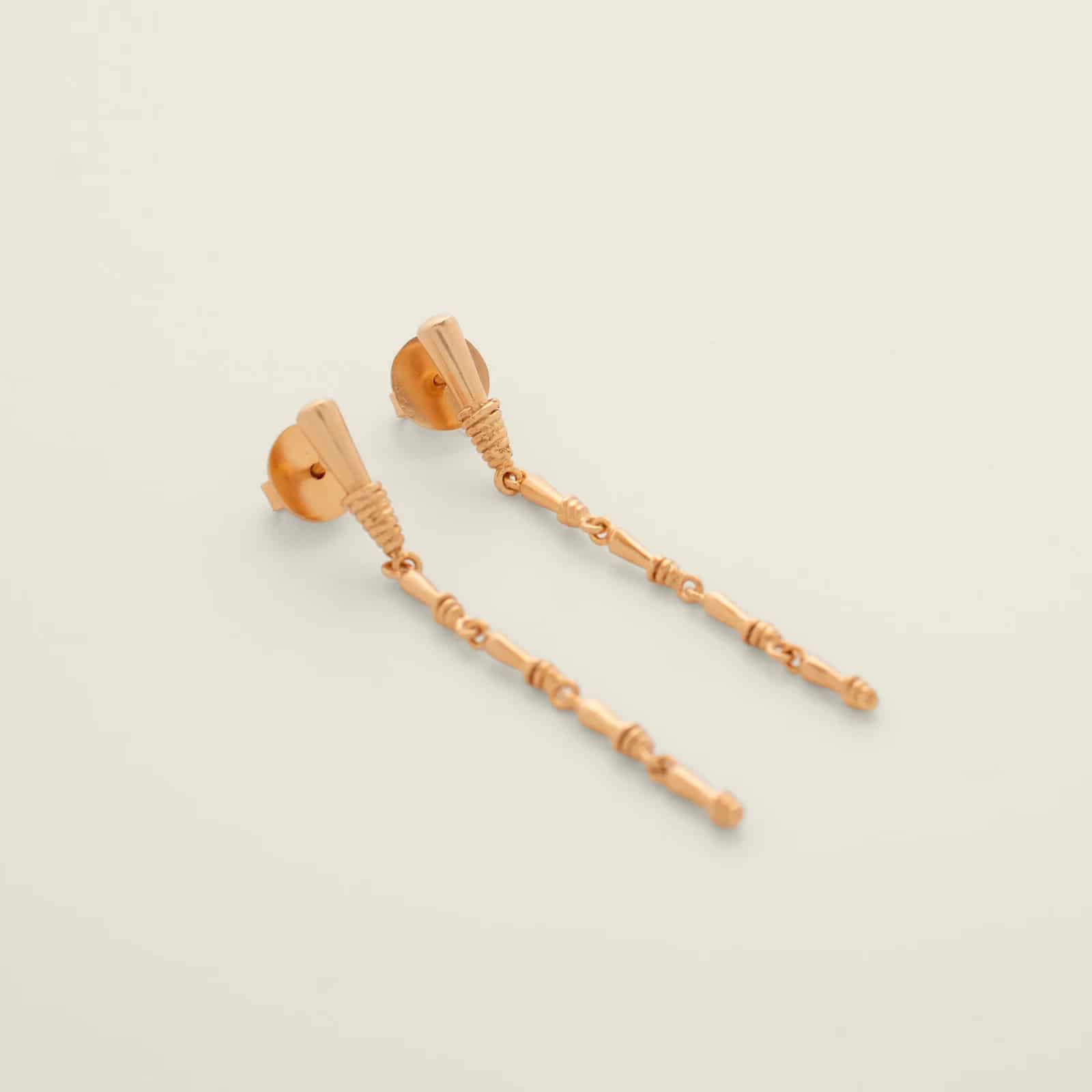 Long Pech Earrings Gold - miniatura 1