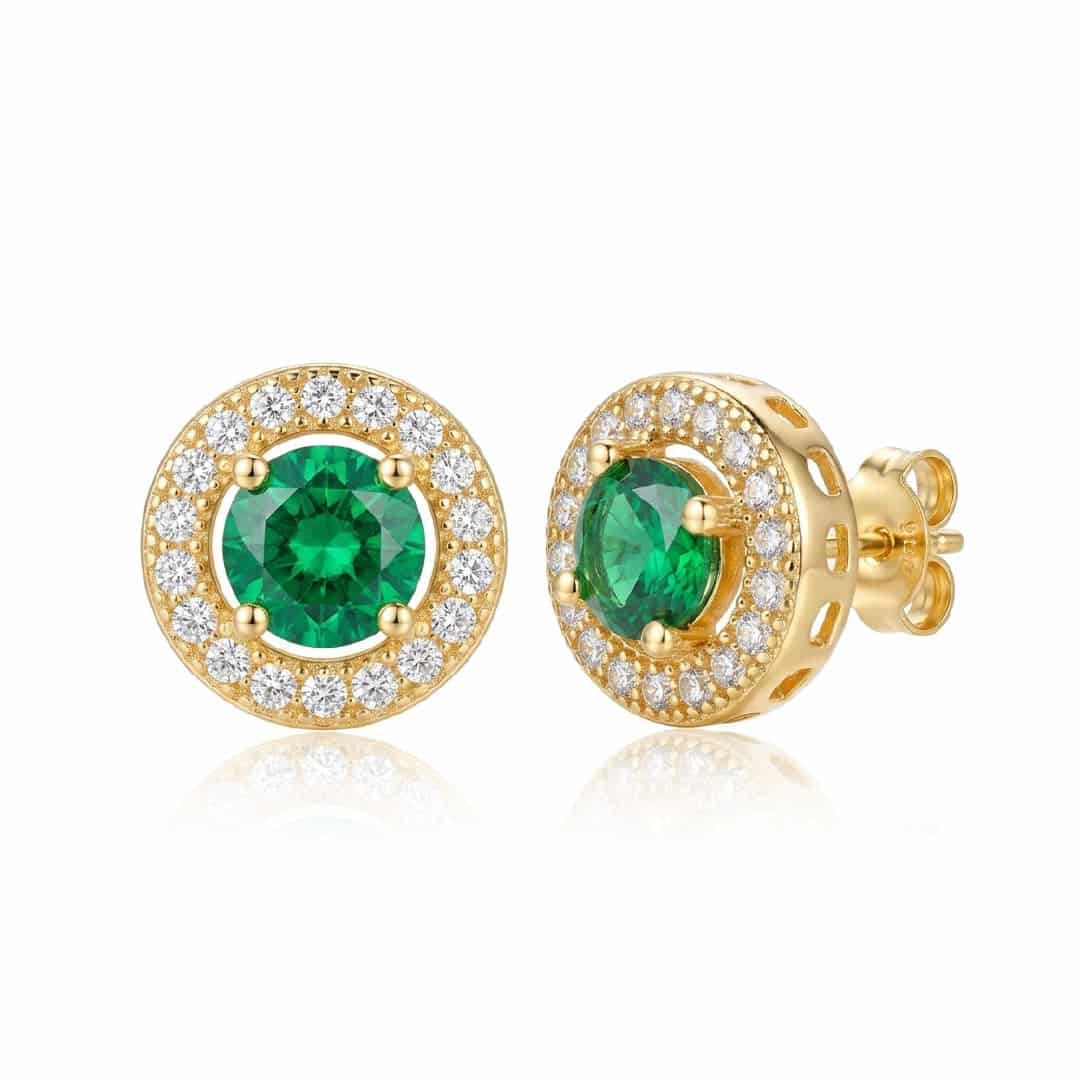 Aretes Cristal Esmeralda - miniatura 1