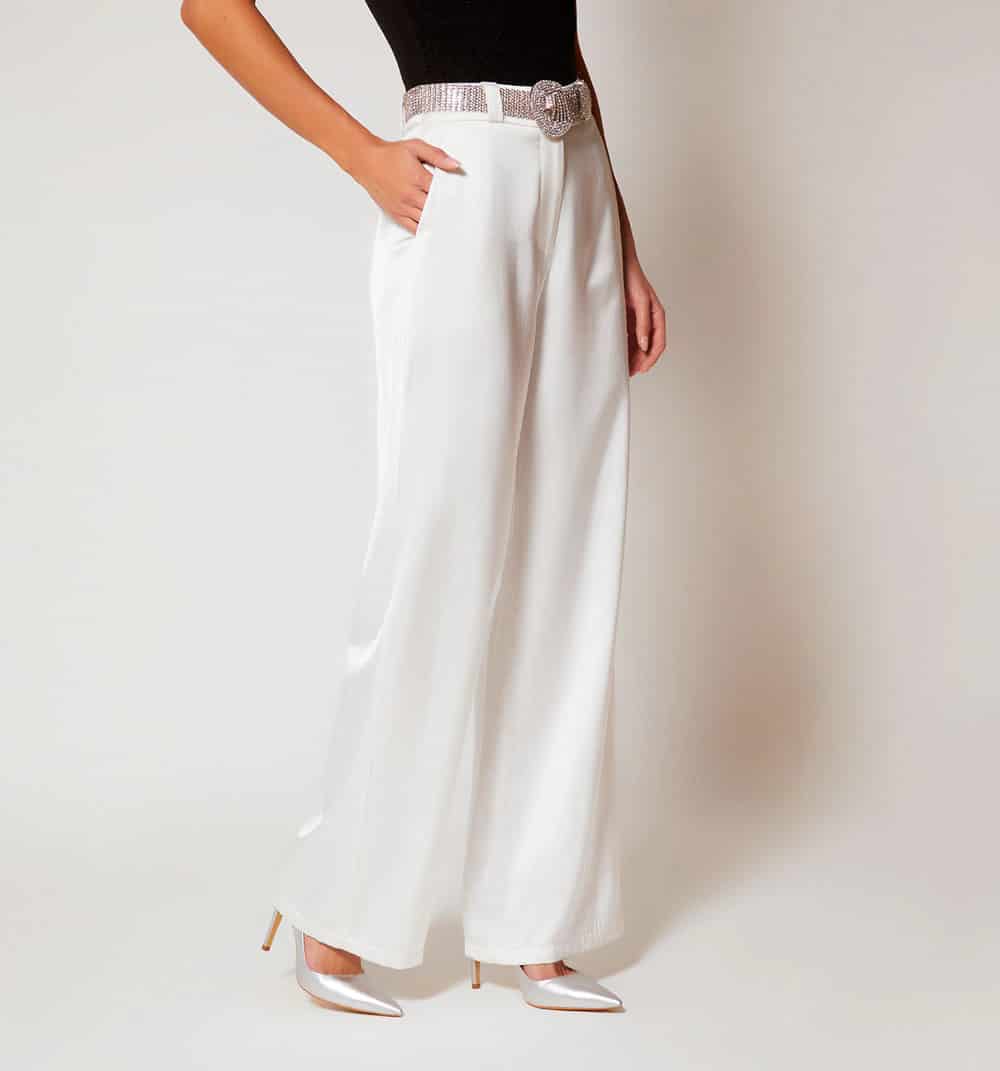Pantalon tiro alto con correa - miniatura 8