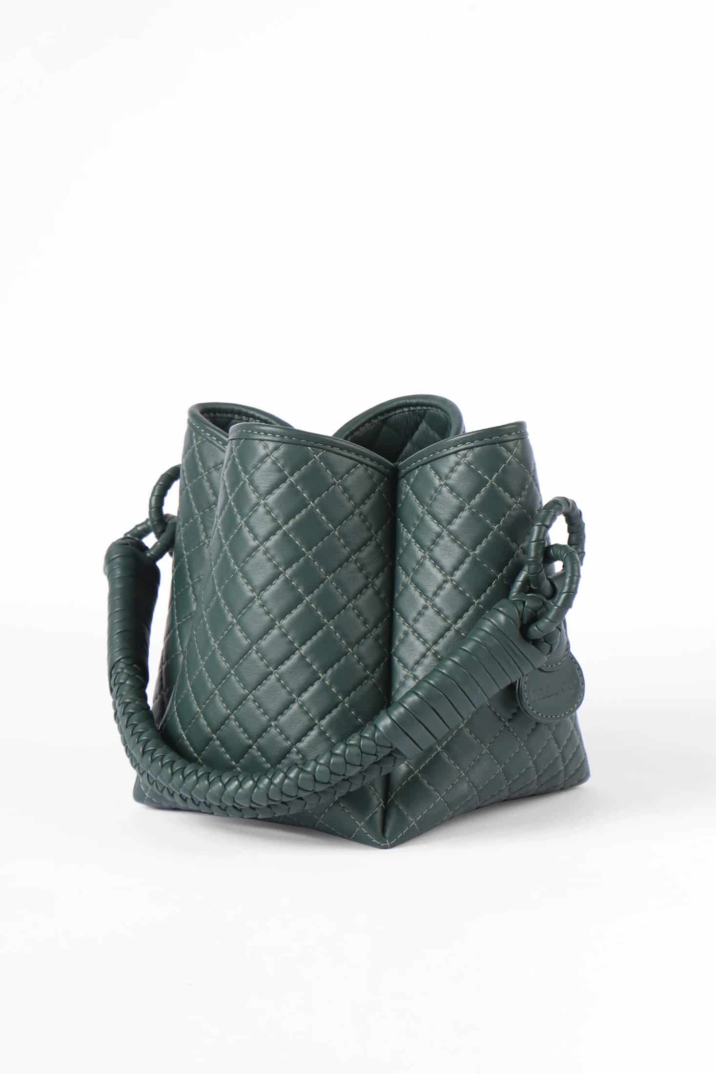Tulip Mini Bucket Bag, Green - miniatura 3
