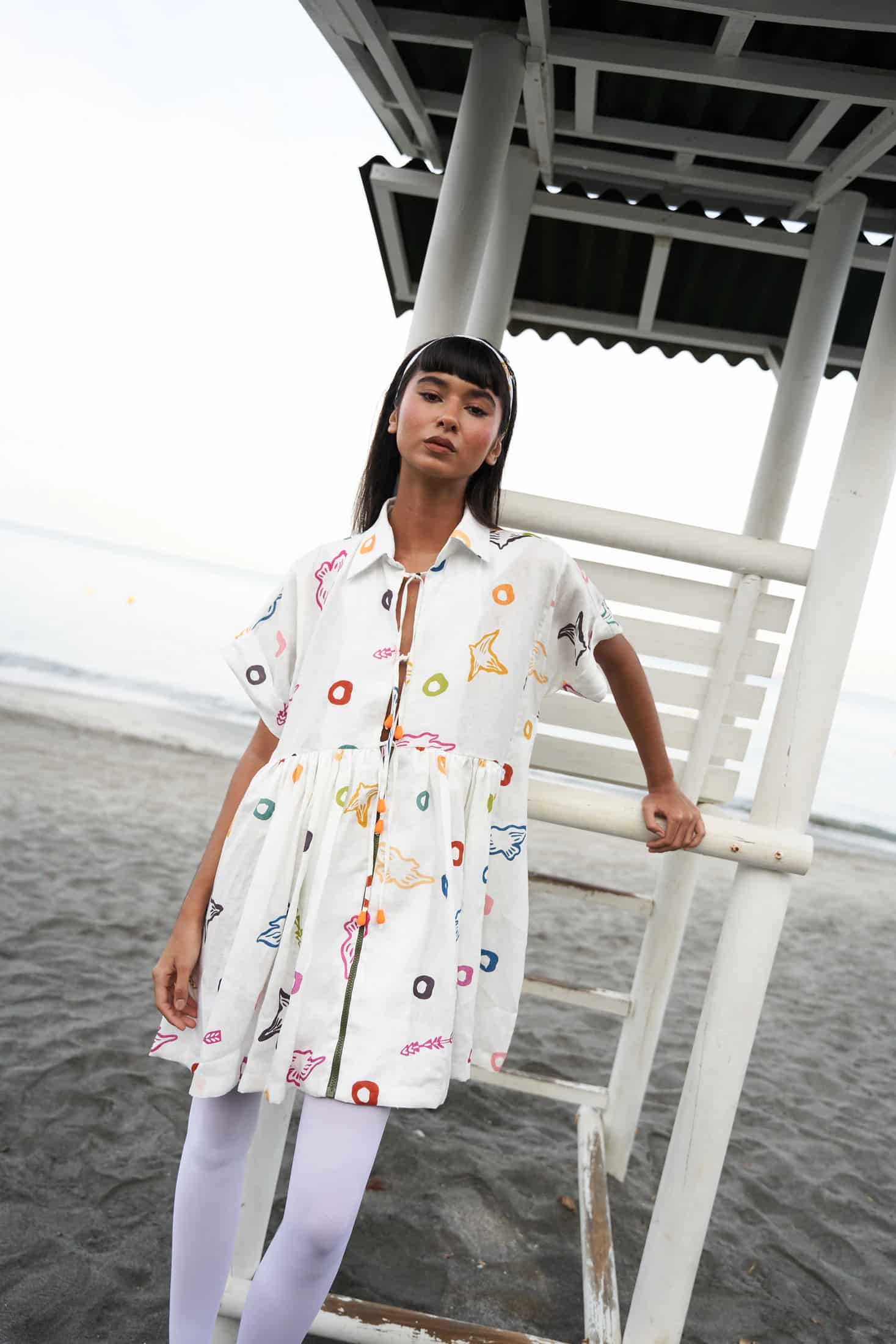 Vestido Fiji Mini Print - miniatura 1