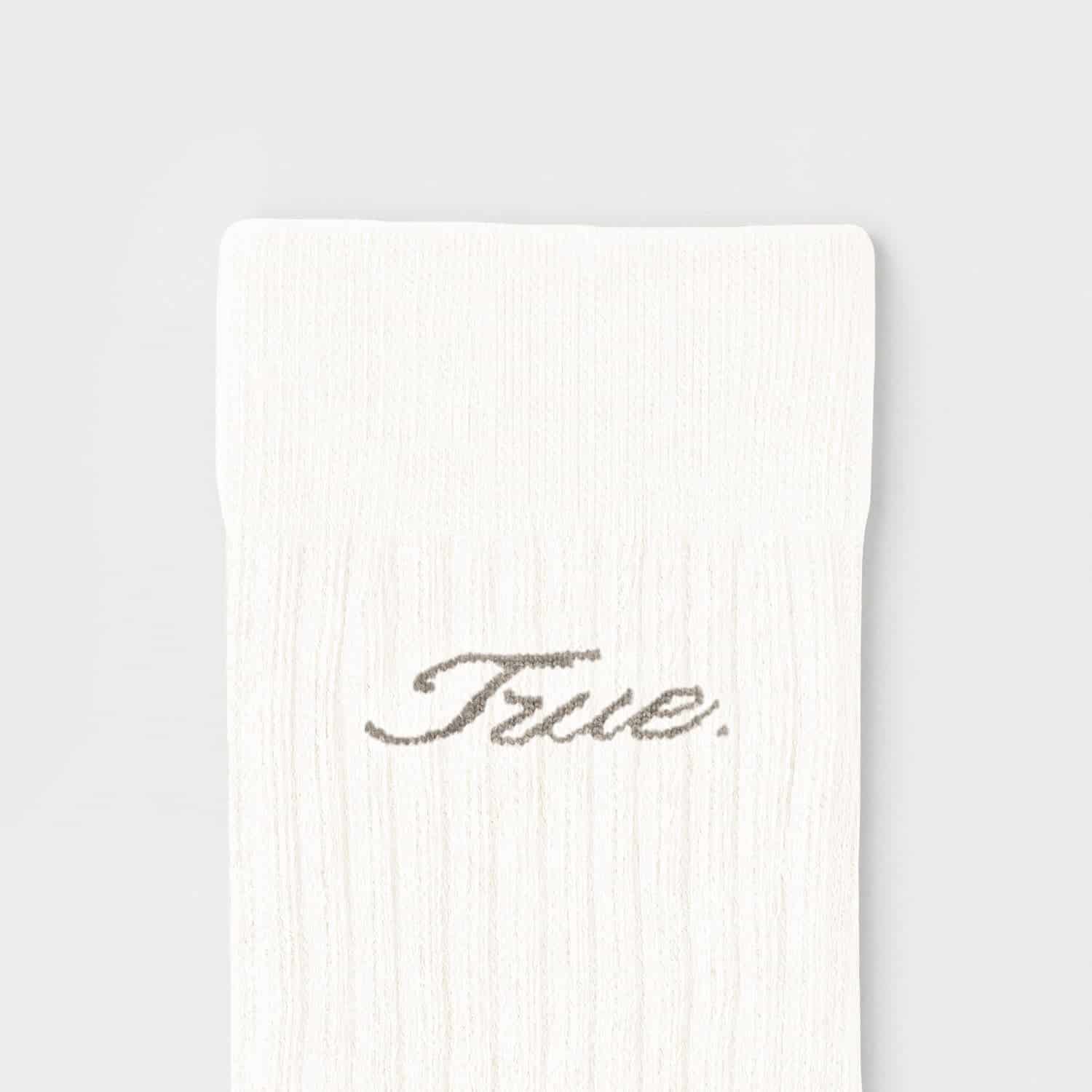 True Ribbed Socks - Cream - miniatura 2