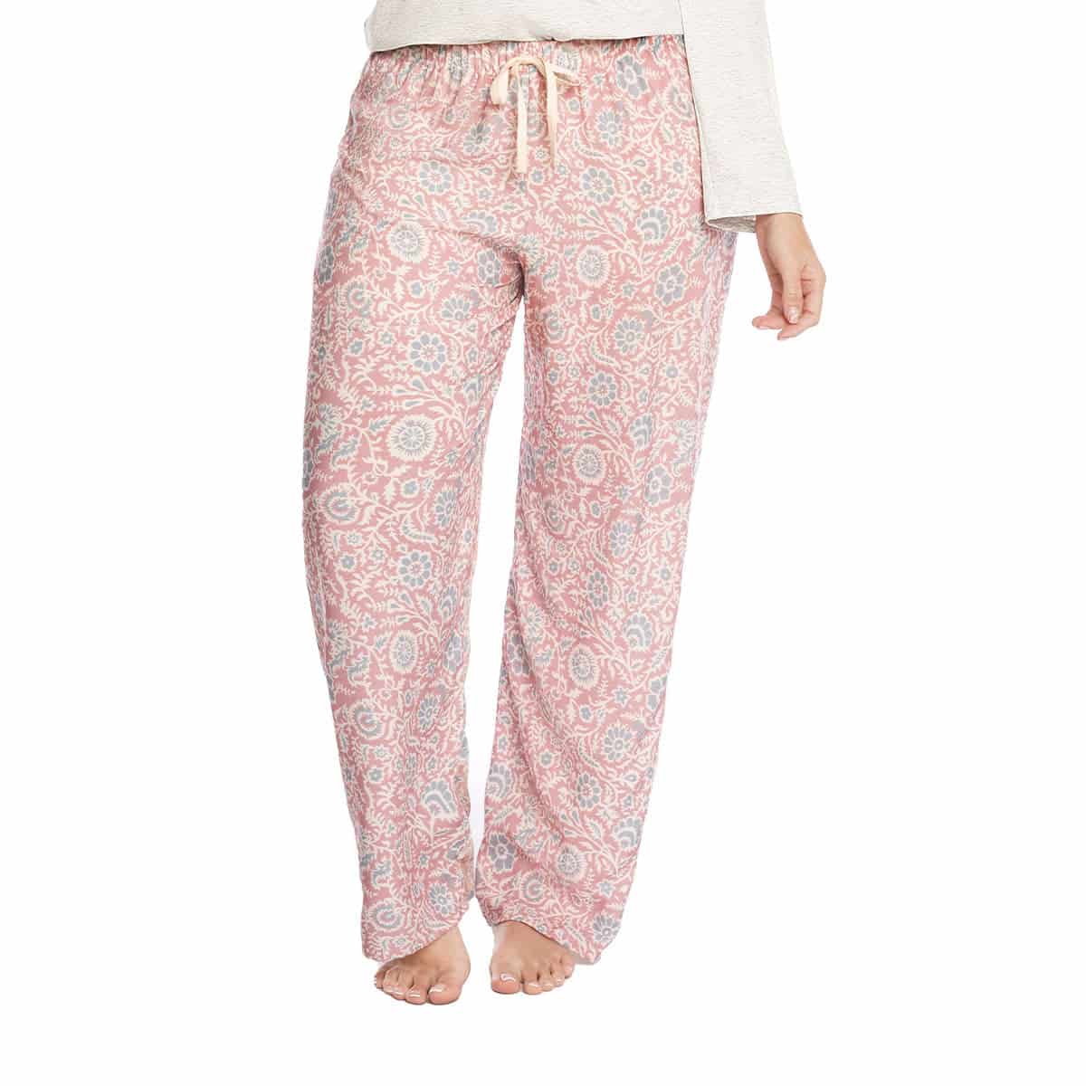 PANTALÓN DE PIJAMA EN CHALÍS ESTAMPADO FLORAL - miniatura 1