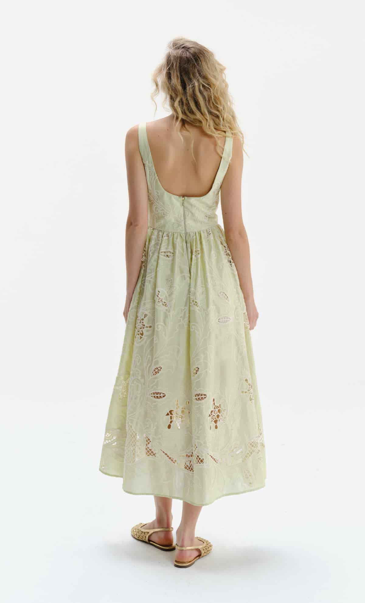 Vestido midi Mossy Green - miniatura 2