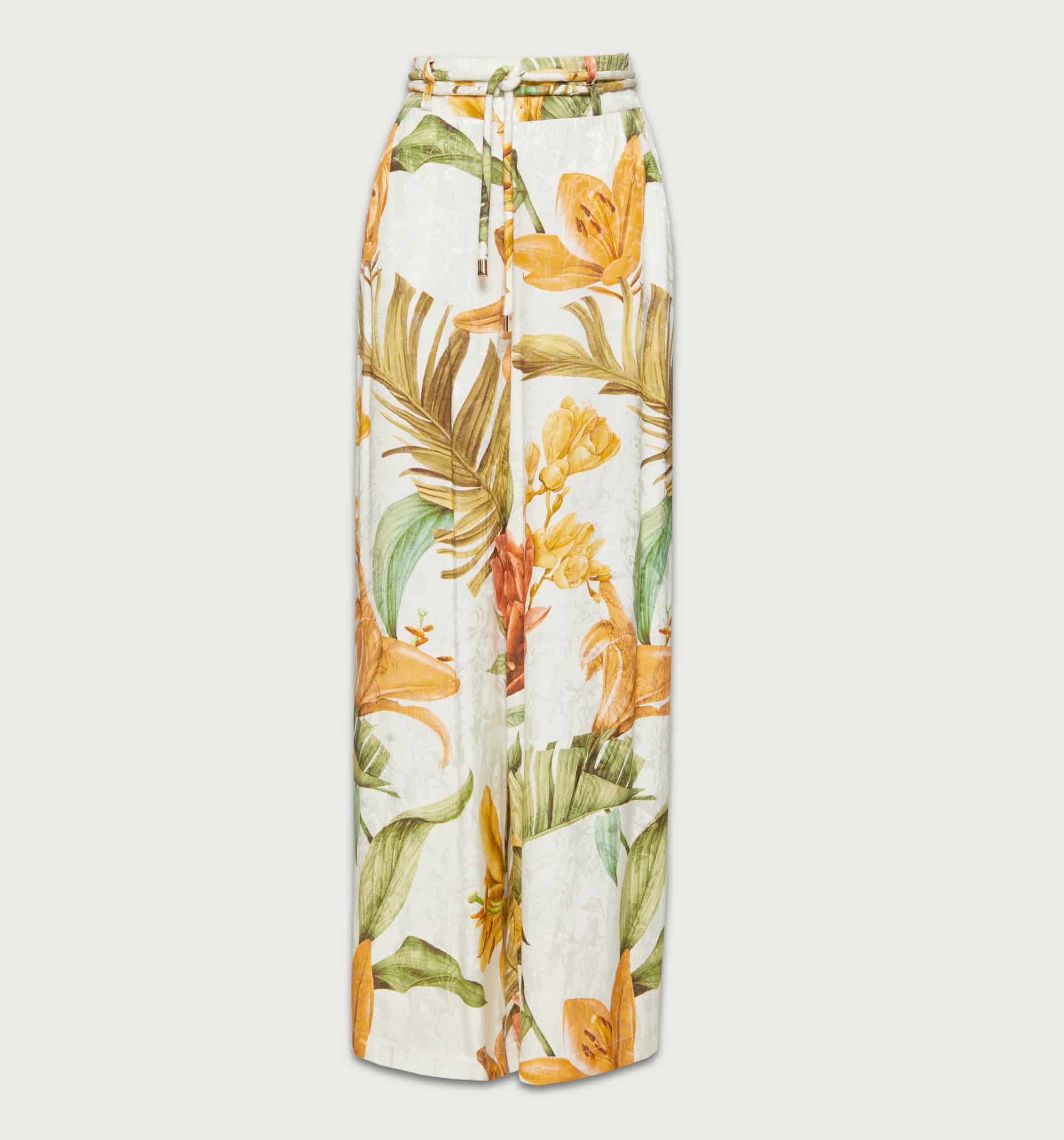 Pantalon palazo tiro alto con tira doble - miniatura 5