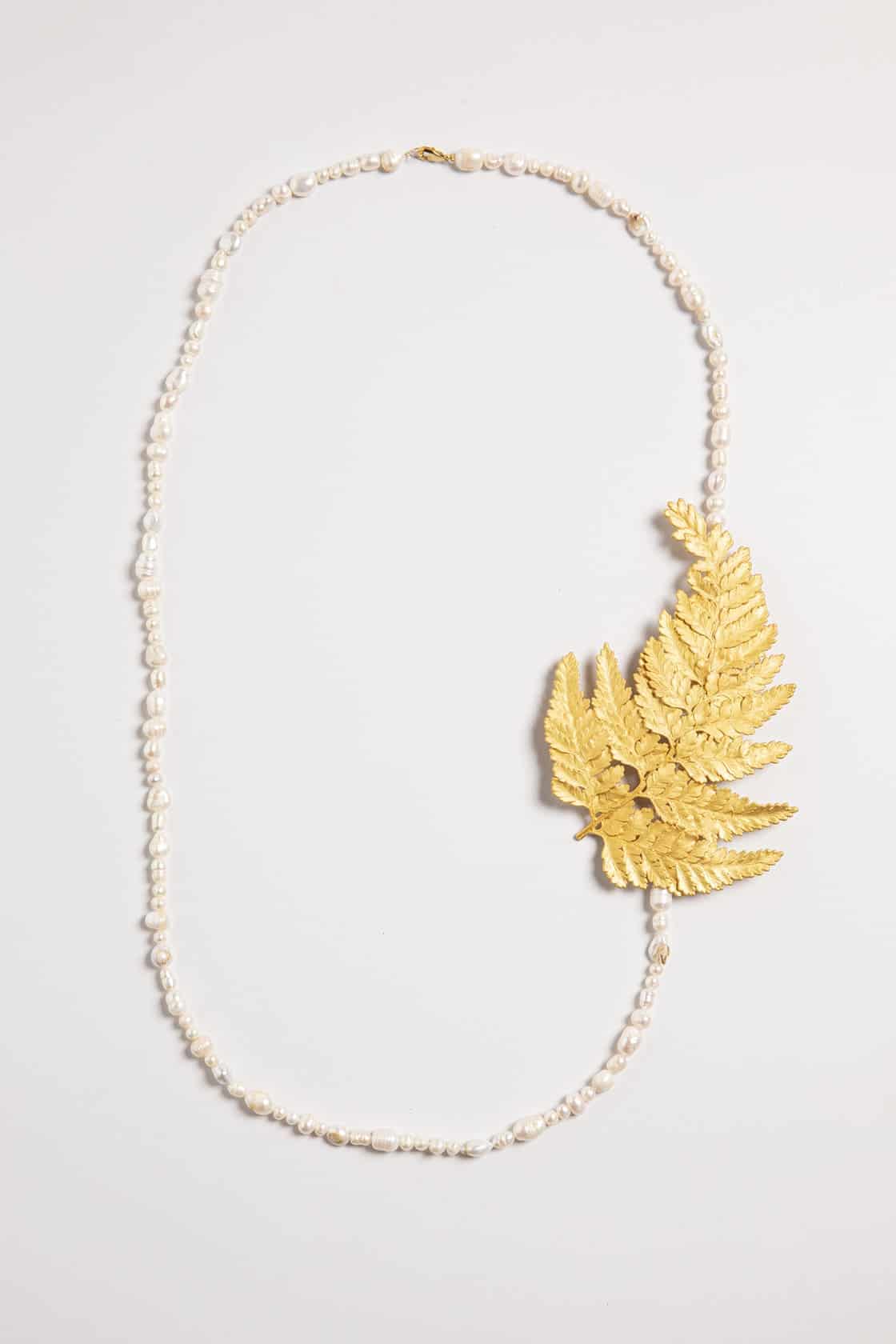 LACE FERN NECKLACE AND PIN - miniatura 4
