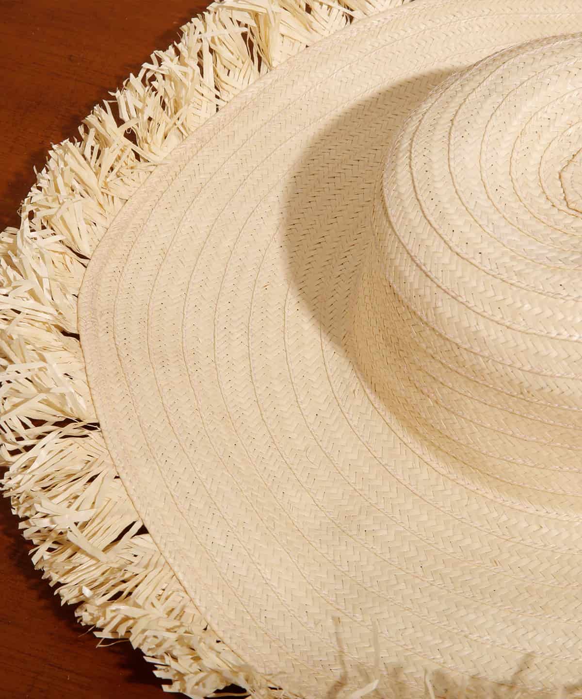 Naufrago Hat in Raffia and Leather - miniatura 5
