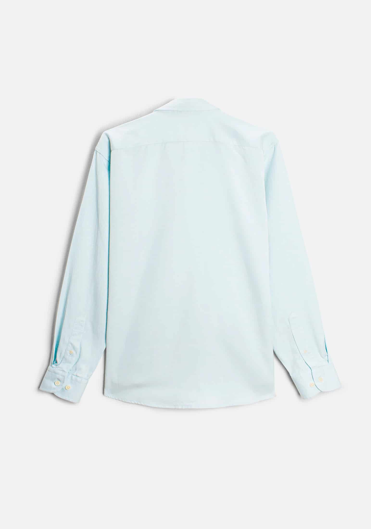 Camisa H CF Hamilton Tencel Azul Claro - miniatura 5