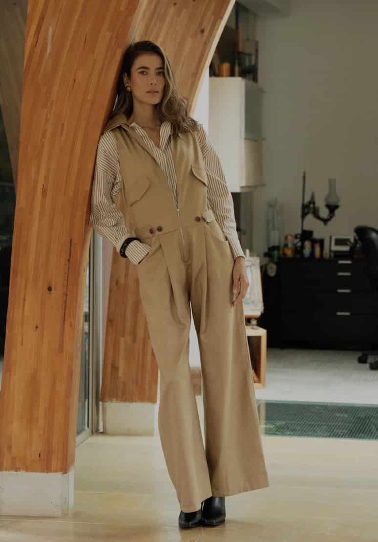 Jumpsuit Dune de tencel/algodón | Camel - miniatura 1