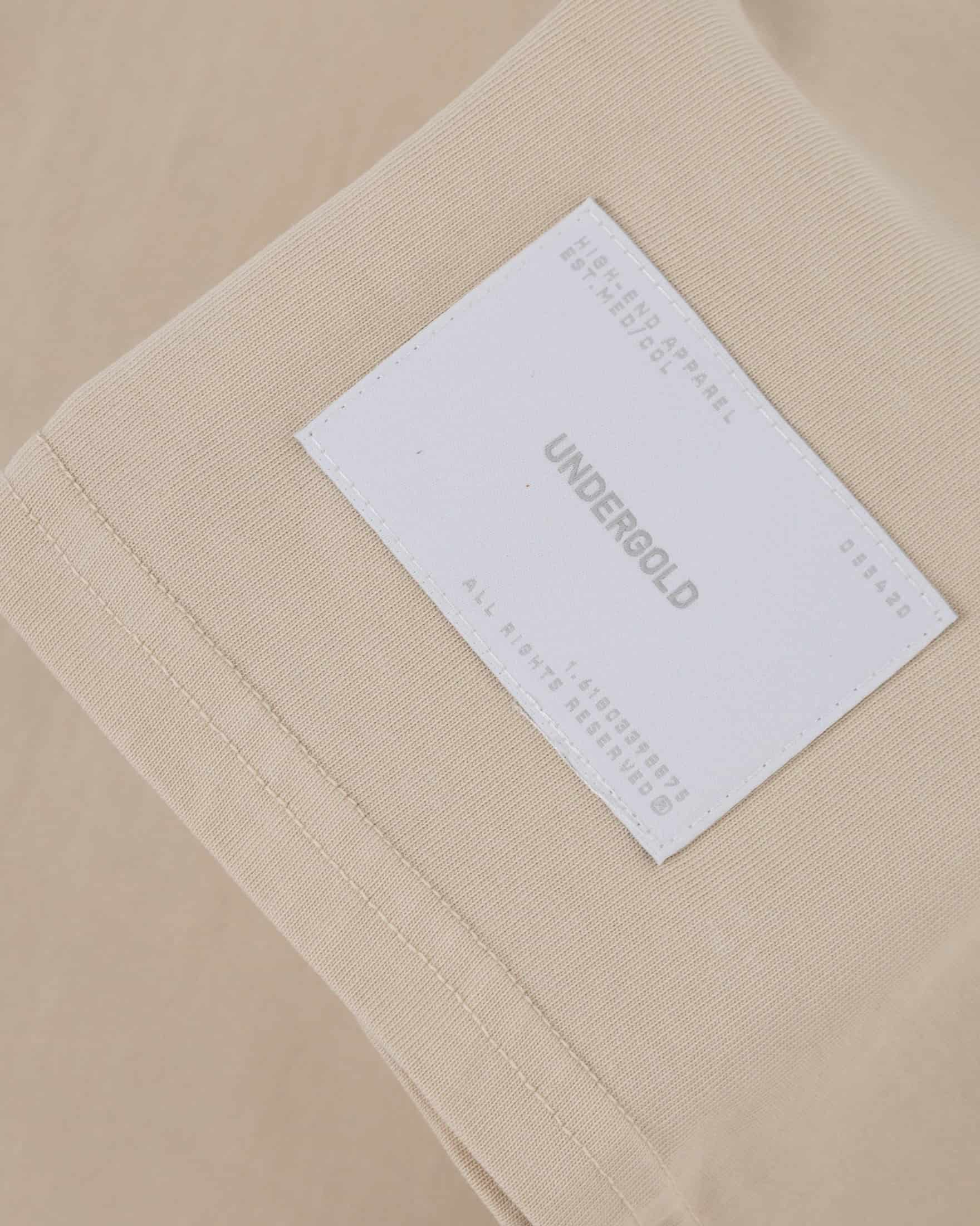 Basics Tiny Logo Regular Fit T-shirt Cream - miniatura 6