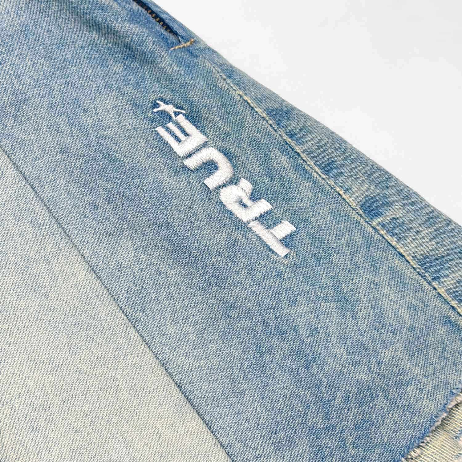 Denim Pleated Mini Skirt - Light Blue - miniatura 6