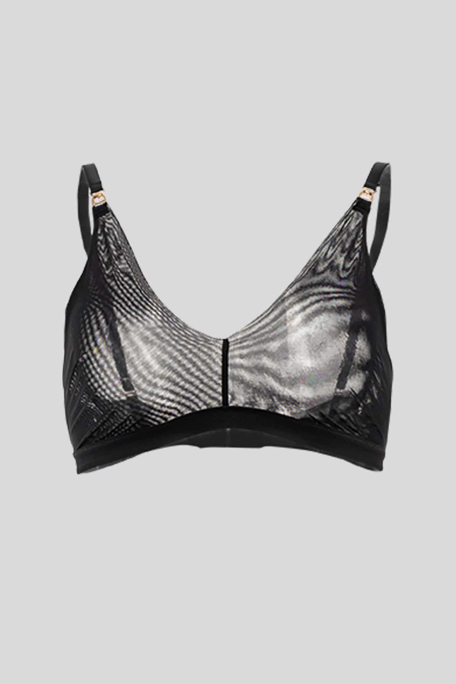 BRALETTE ELLIPSE EN TUL INVISIBLE ULTRA COMODO ALMA LIMPIA NEGRO - miniatura 2
