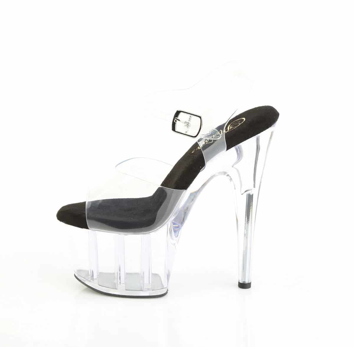 Pleaser Adore 708 Premium Transparente · Tacón 17.8 cm - miniatura 3