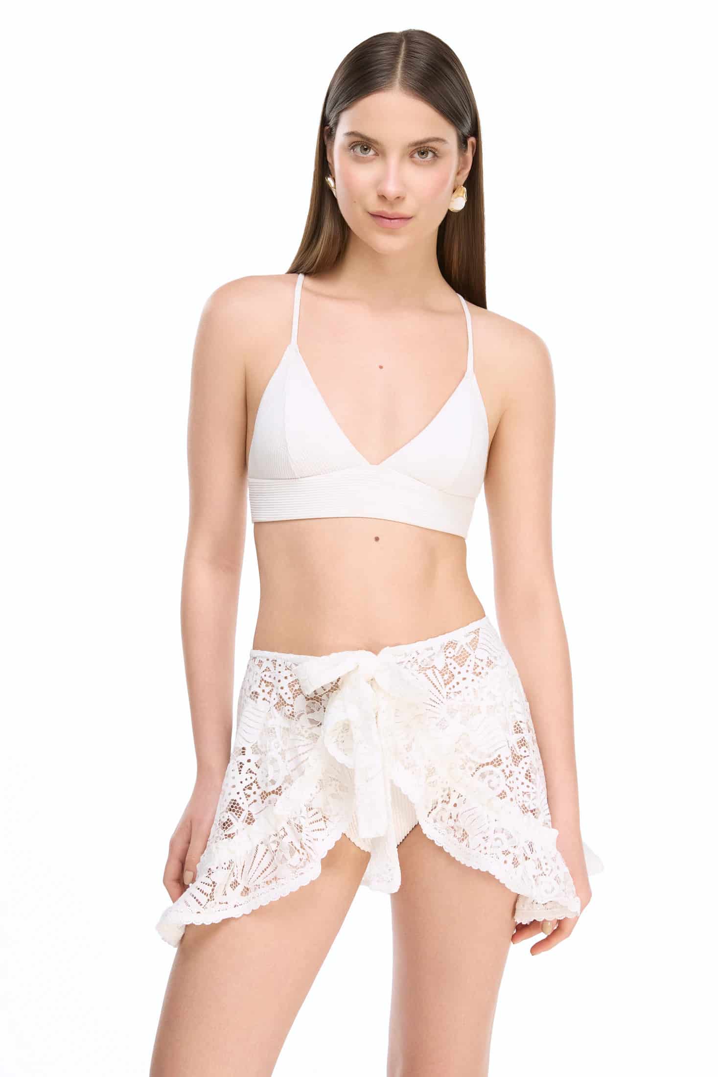 AZURE WRAP SKIRT WHITE - miniatura 5