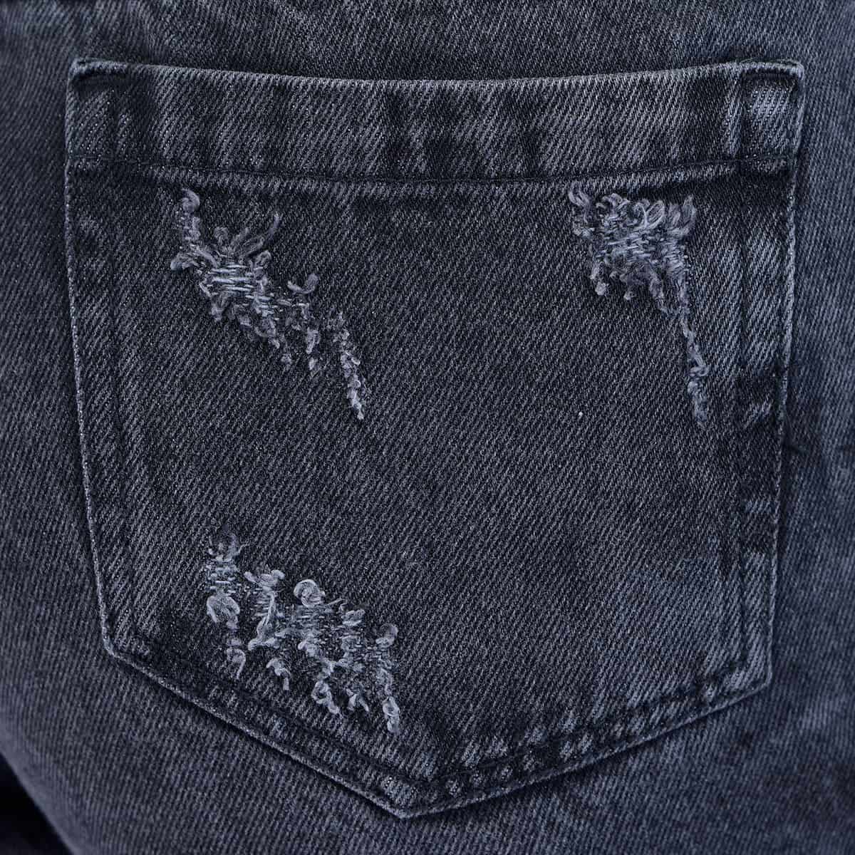 Short Gris Denim Mujer - miniatura 7