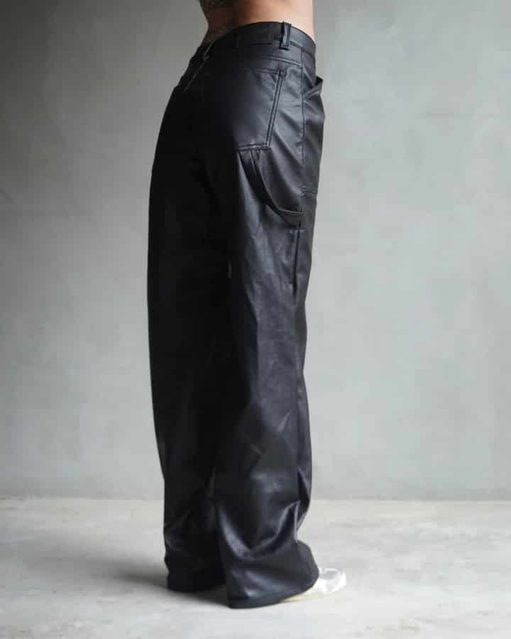 PANTALÓN DE CUERINA NEGRO MIAMI VICE - miniatura 4