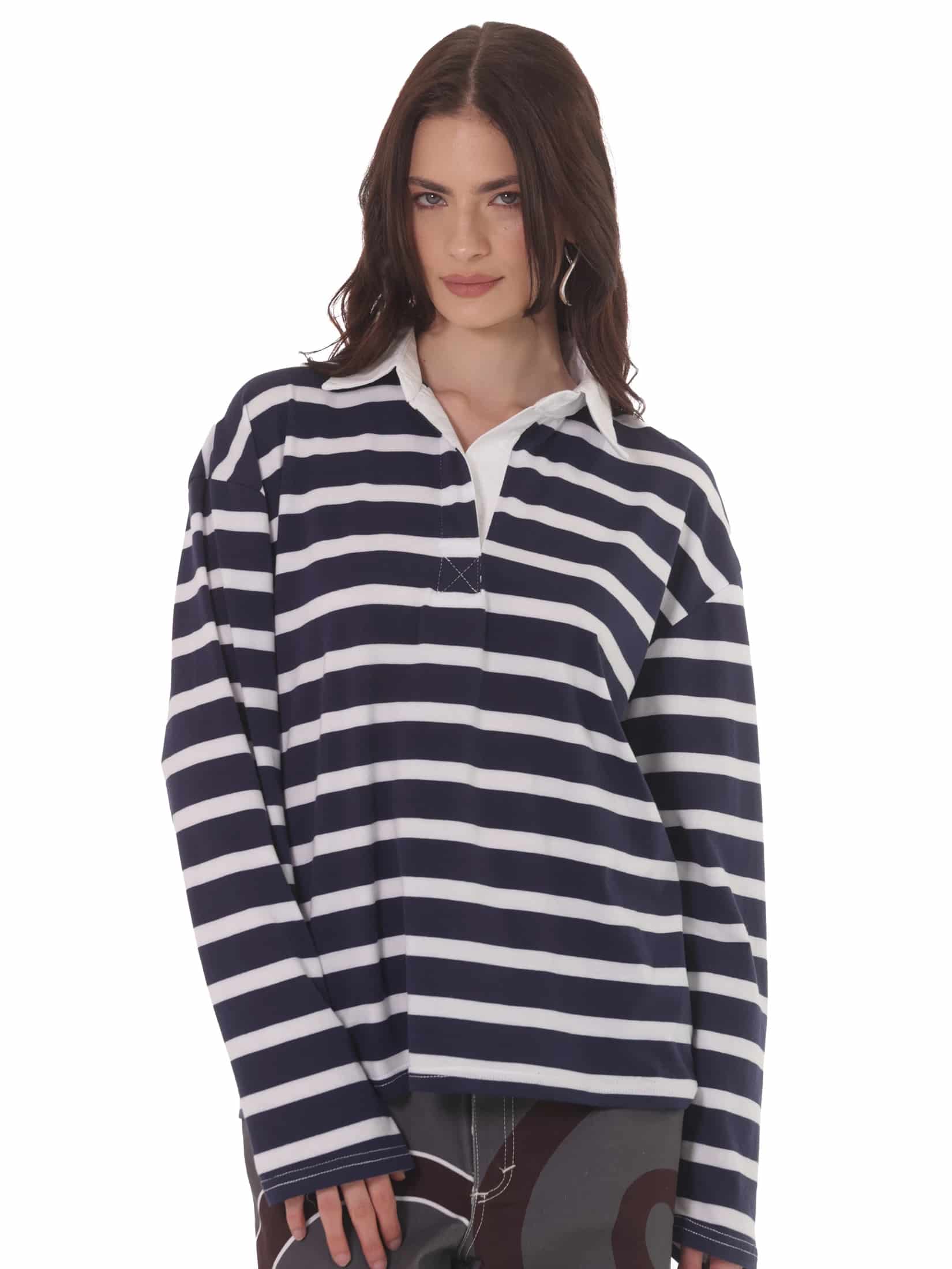 Camiseta Rayas Horizontales Azul - miniatura 1