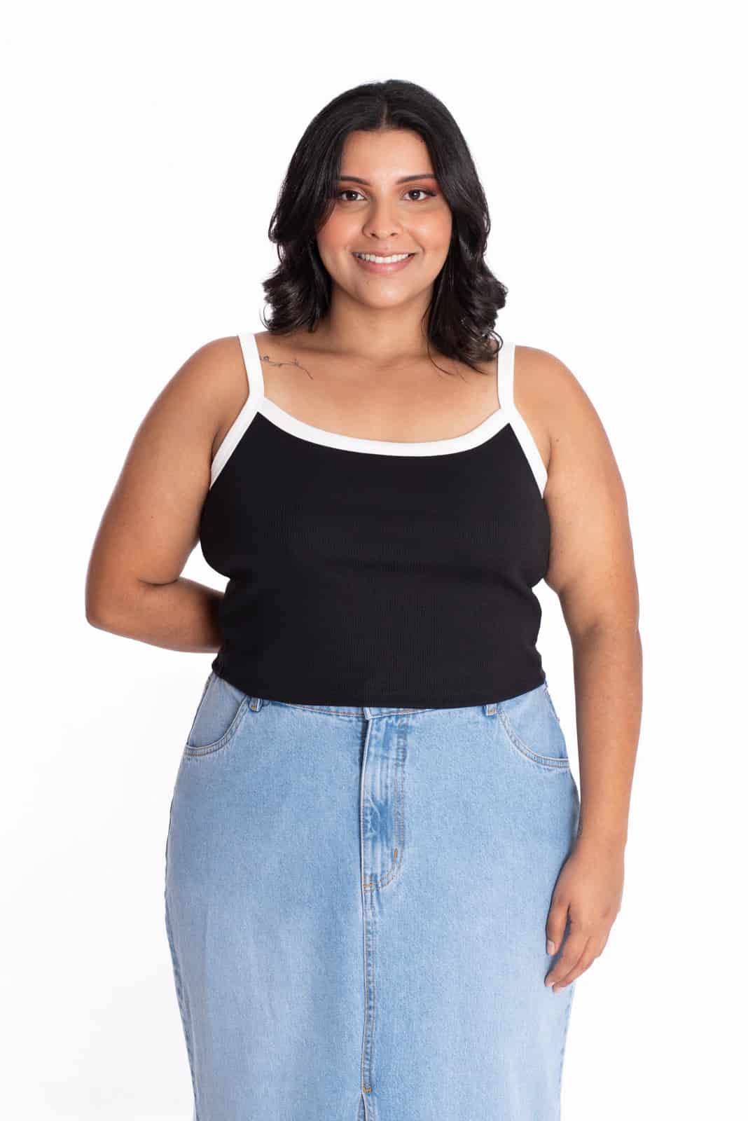 Crop Top Solaris Negro - miniatura 3