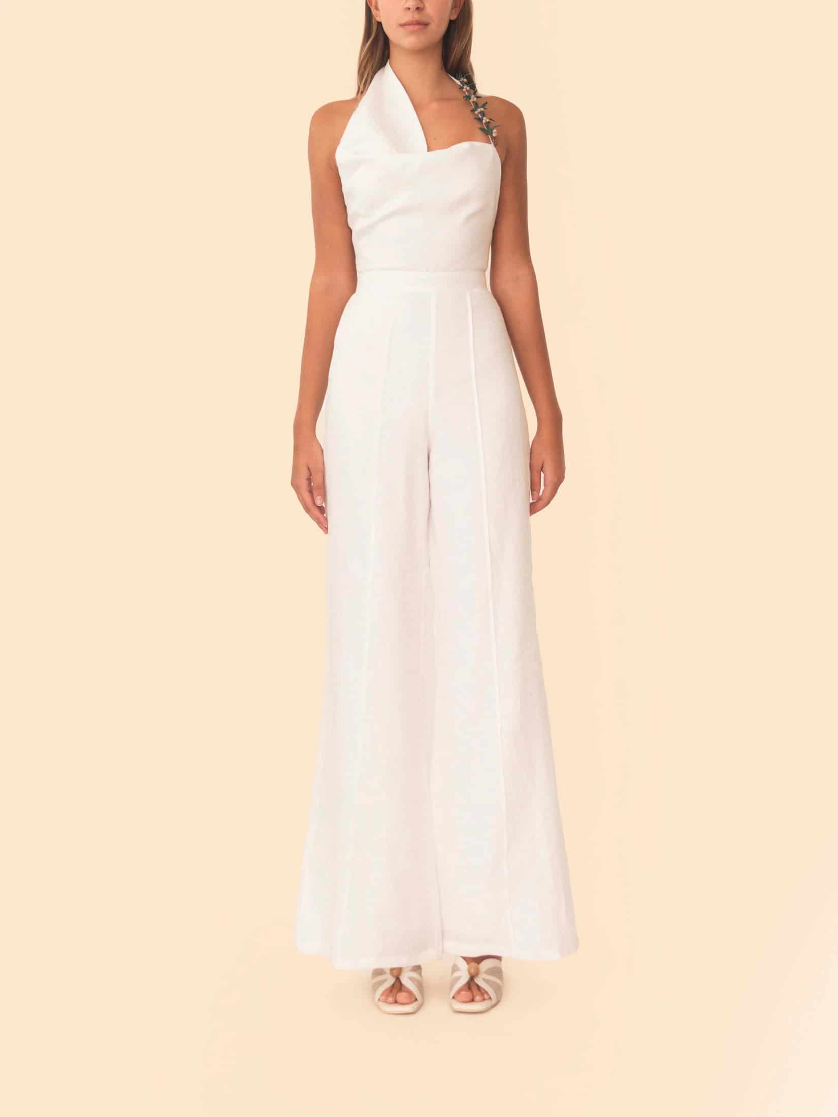 ZANE JUMPSUIT IVORY - miniatura 1
