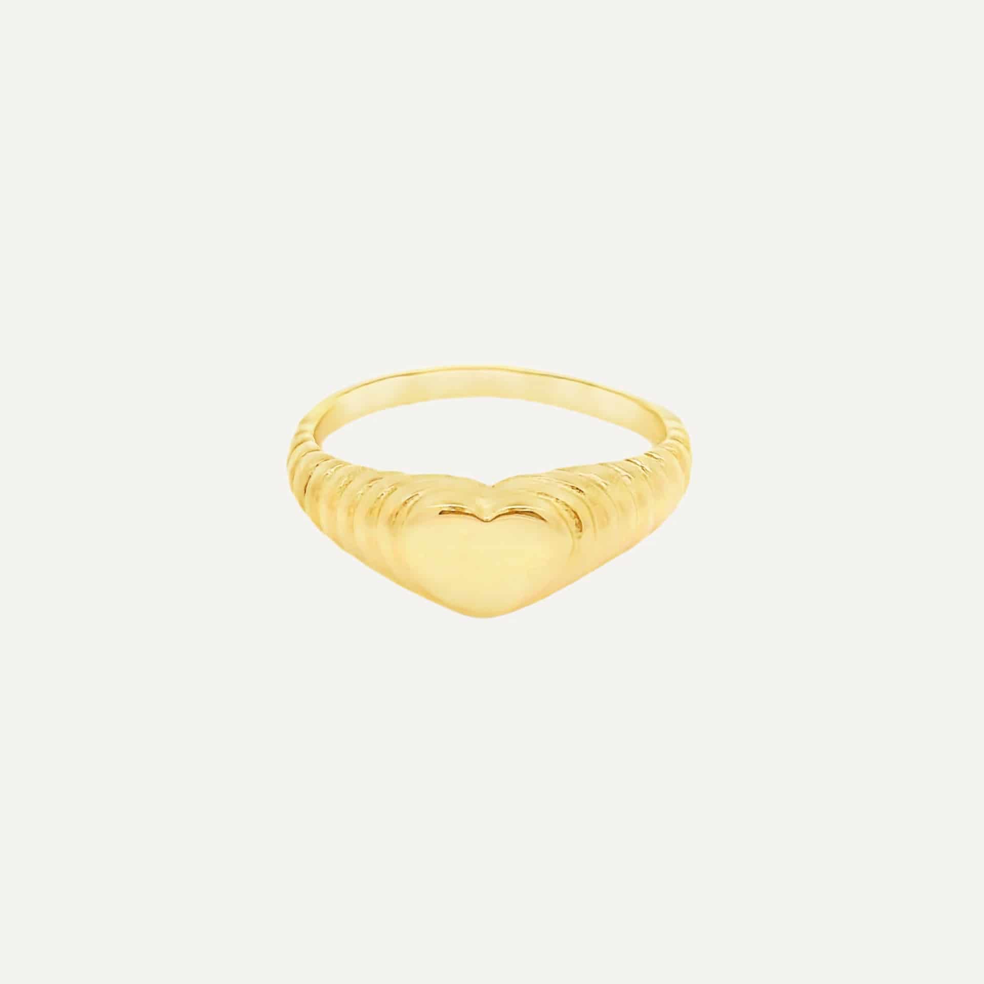 Anillo Signet Twisted Heart - miniatura 2