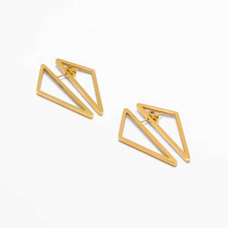 Aretes Diplo Dorado - miniatura 5