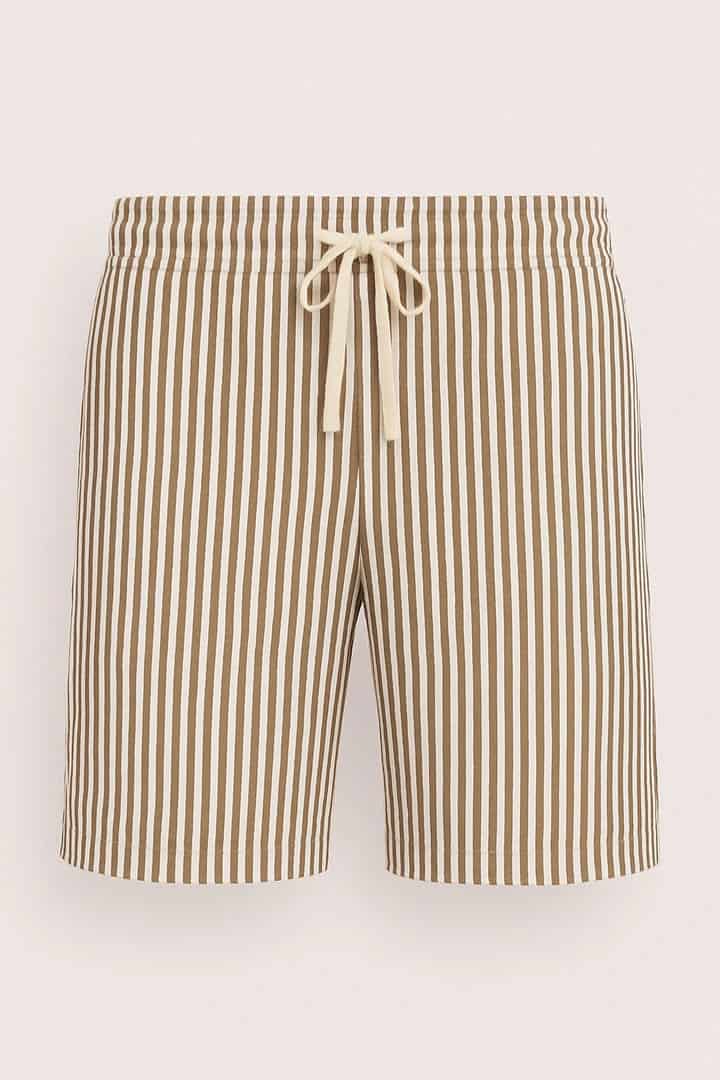Short rayas blanco y café - miniatura 2