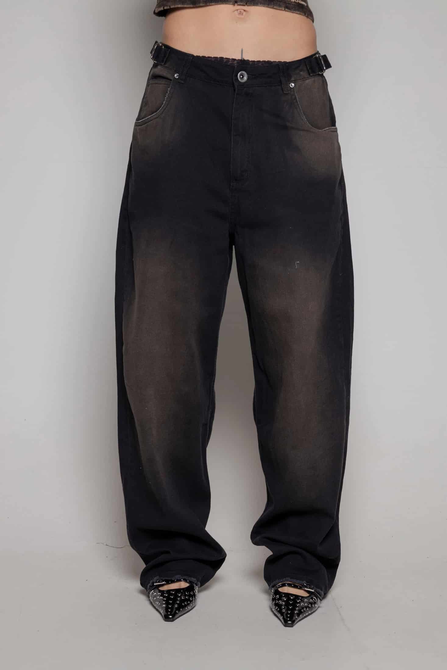 Baggy Courage Negro Desgastes - miniatura 2