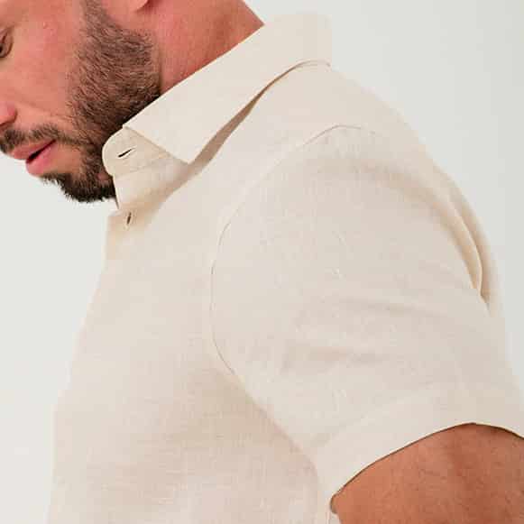 CAMISA MC 100% LINO HOMBRE - miniatura 6