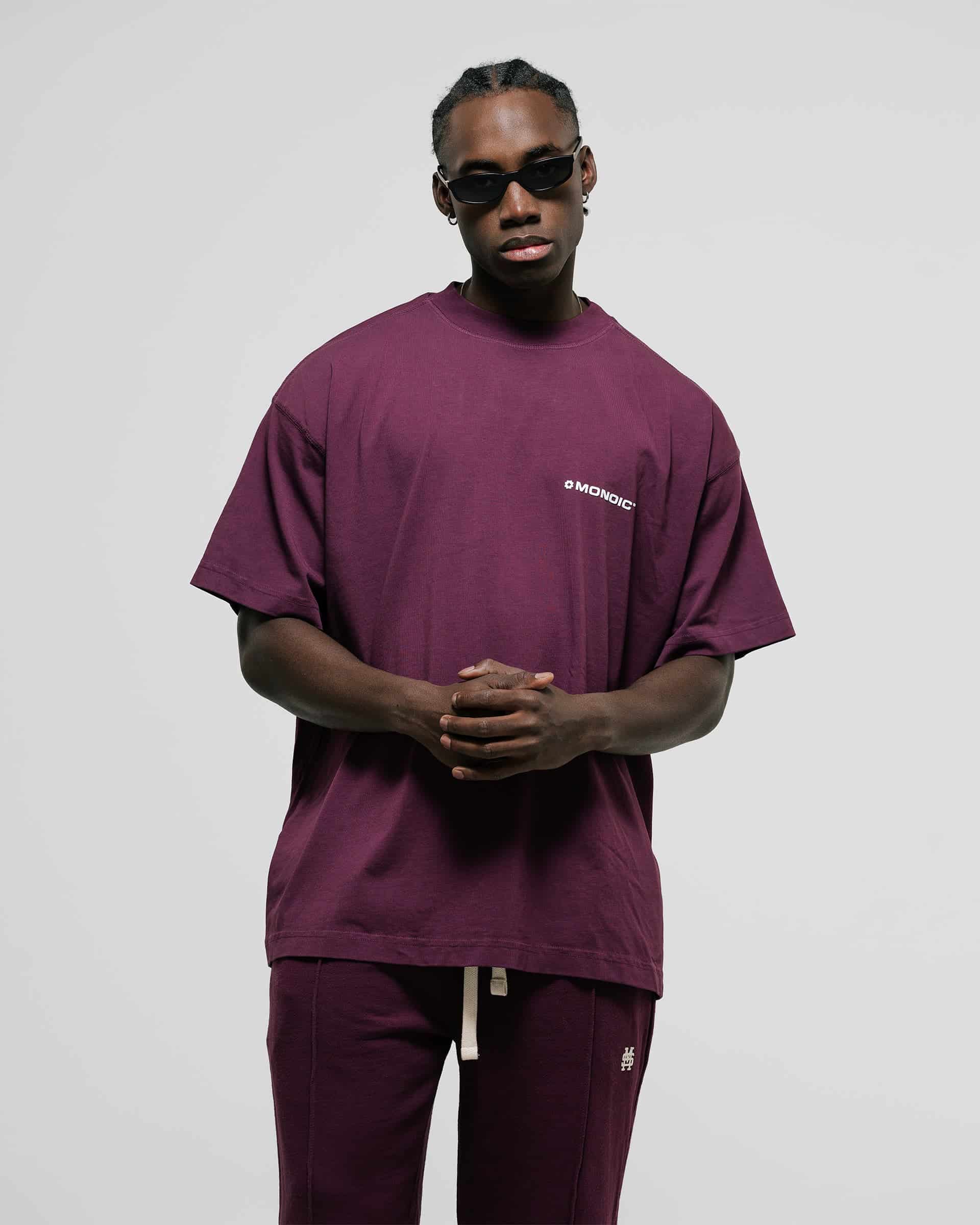 Camiseta Oversized Básica V3 - Burgundy - miniatura 4