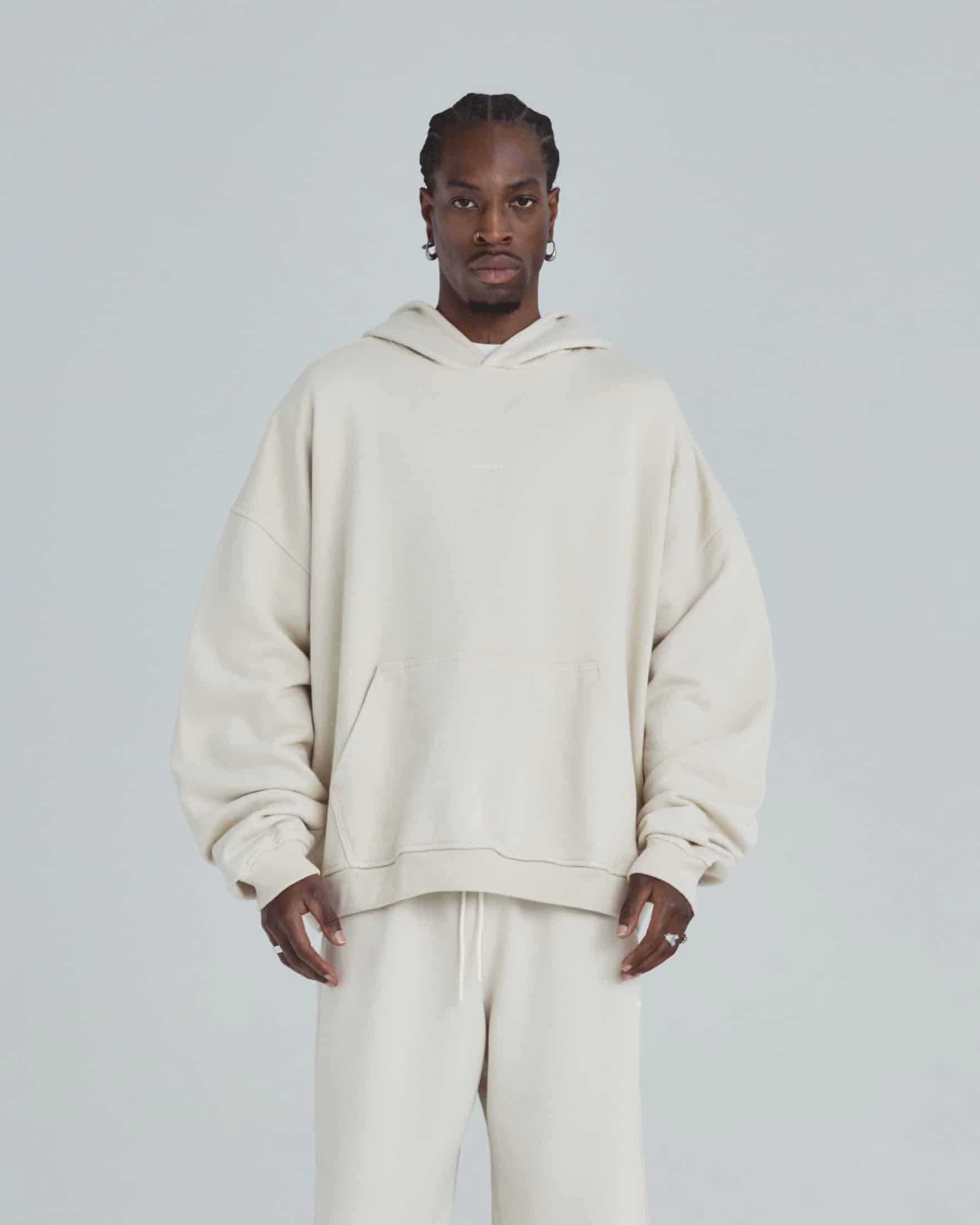 Line Basic Hoodie Cream - miniatura 2
