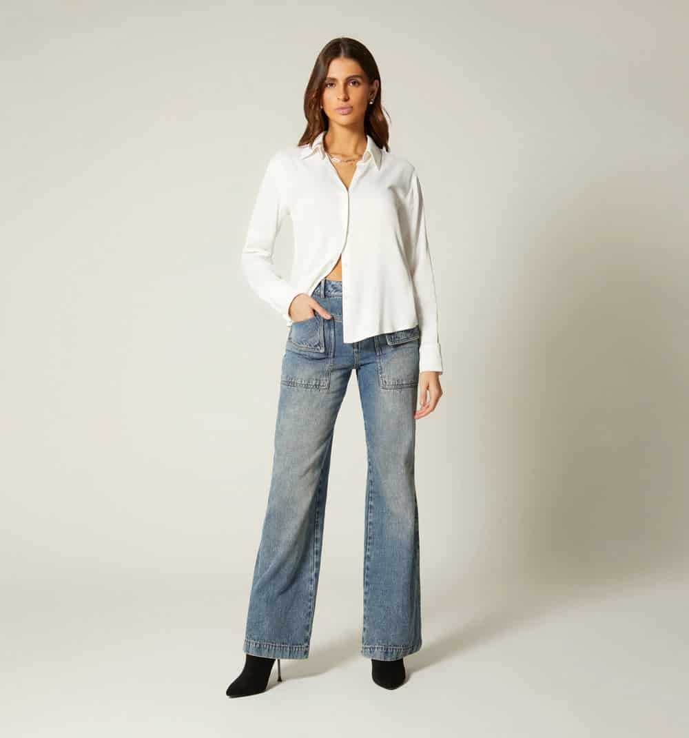 Blusa camisera manga larga - miniatura 5