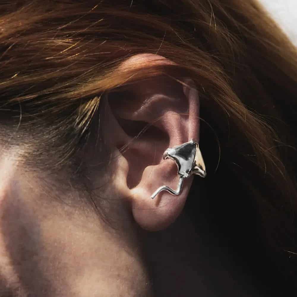 Earcuff Raya águila moteada - miniatura 1