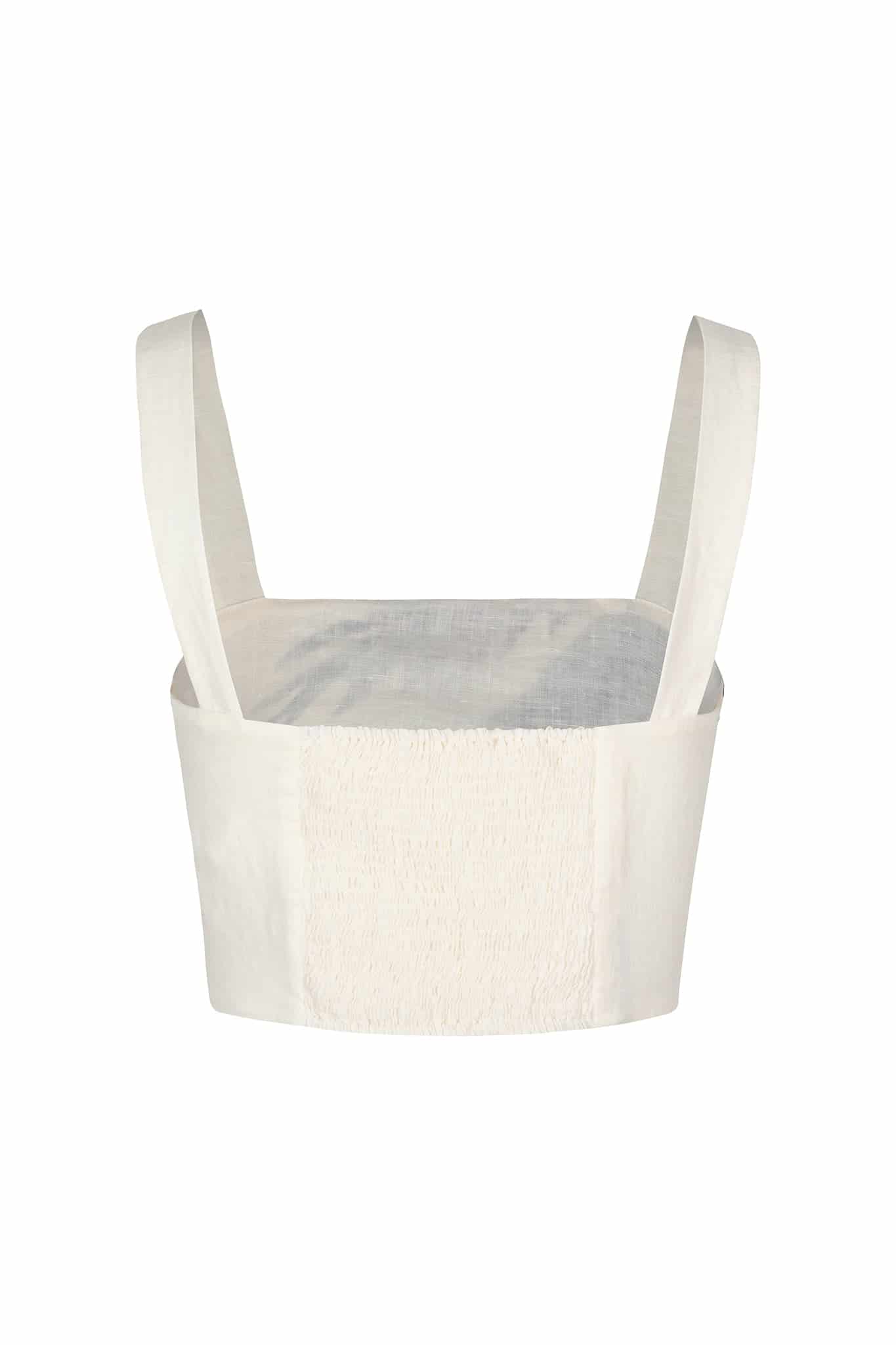 Guainia Linen Top / Ivory Palms - miniatura 3