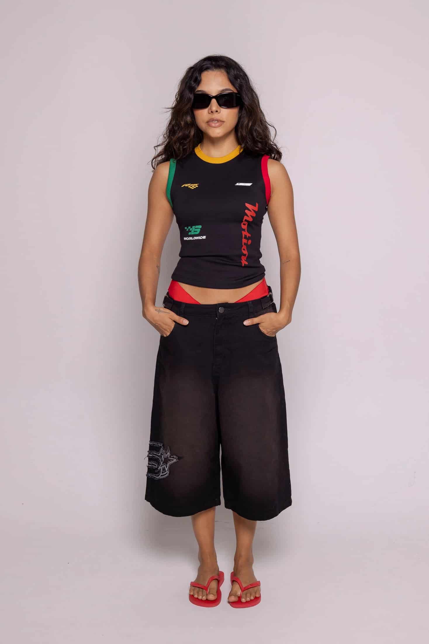 Tank Top Motion Sellos-Negro - miniatura 2