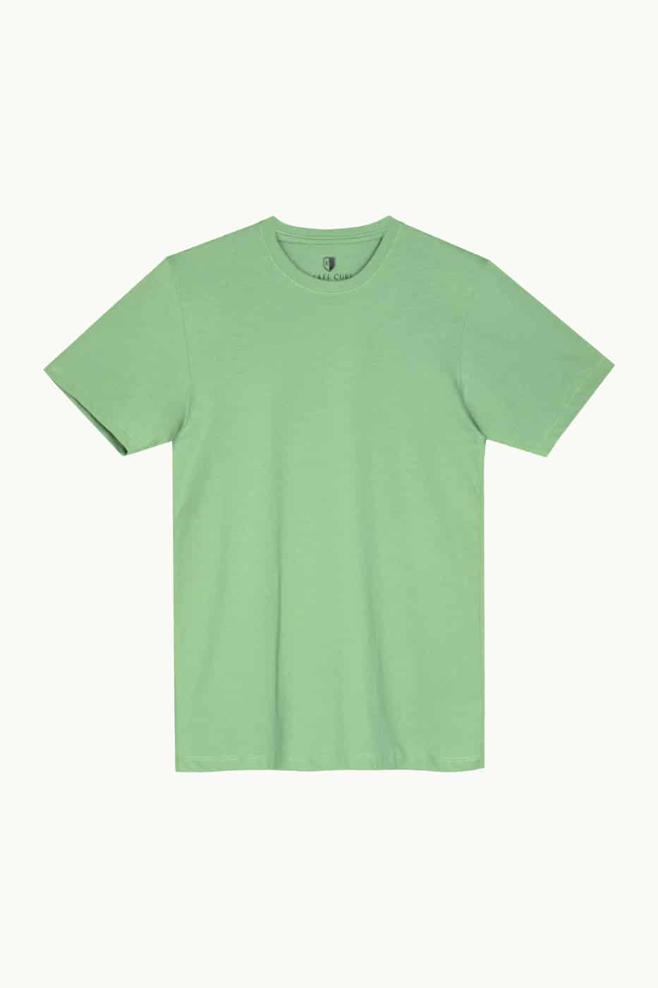 T-shirt Slim Fit 100% Algodón Verde Claro - miniatura 9